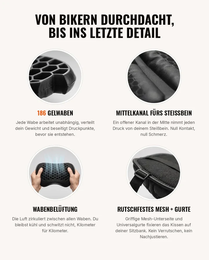 Details, von Bikern durchdacht